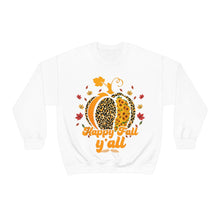 Load image into Gallery viewer, Happy Fall Y&#39;all  Crewneck Sweatshirt
