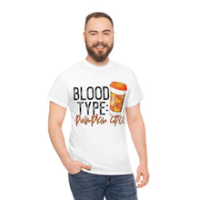 Load image into Gallery viewer, Blood Type Pumpkin Spice Fall Tee
