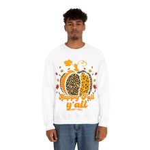 Load image into Gallery viewer, Happy Fall Y&#39;all  Crewneck Sweatshirt
