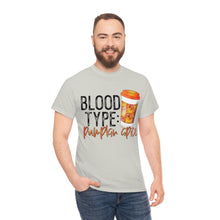 Load image into Gallery viewer, Blood Type Pumpkin Spice Fall Tee
