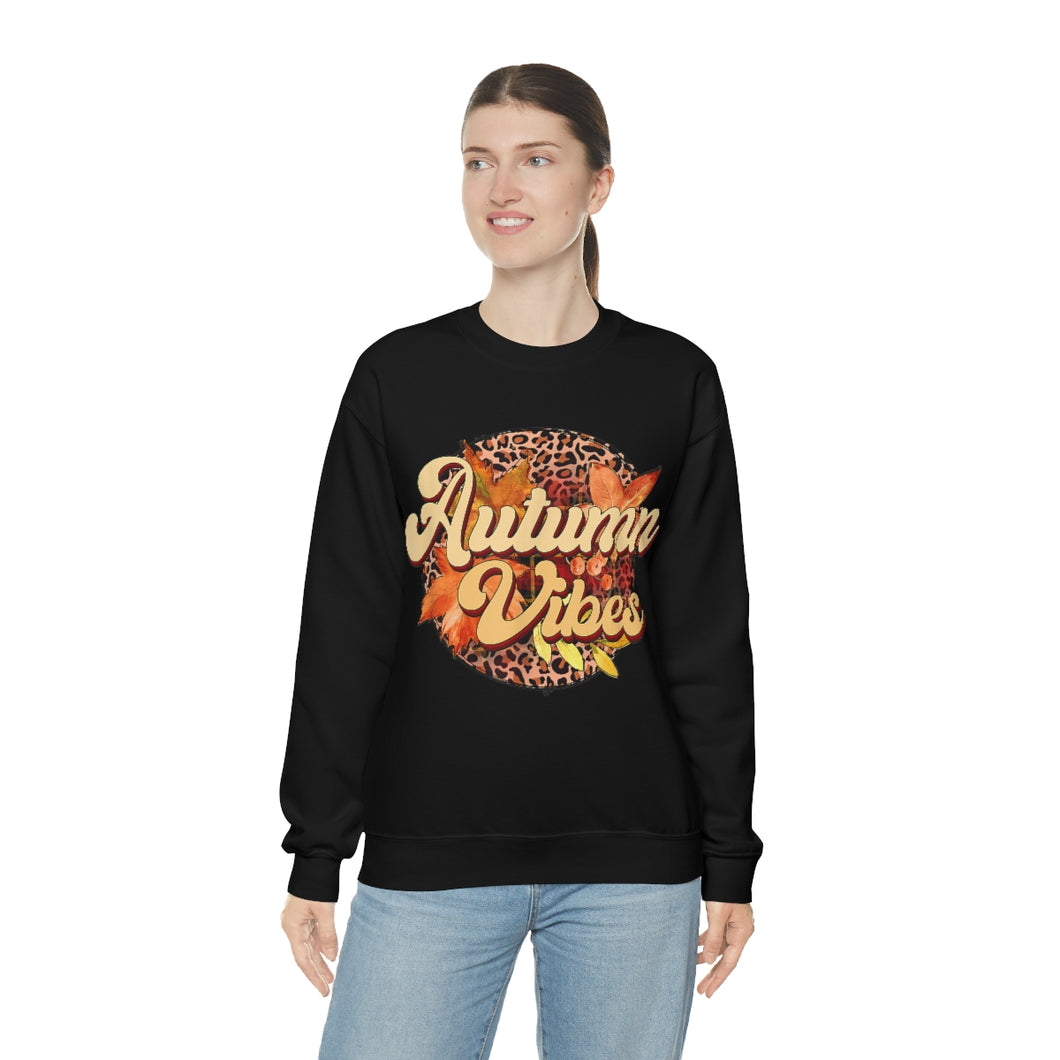 Autumn Vibes Fall Crewneck Sweatshirt