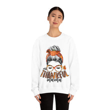 Load image into Gallery viewer, One Thankful Mama Fall Crewneck Sweatshirt
