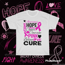 Load image into Gallery viewer, Inspirational Breast Cancer  Cotton Tee
