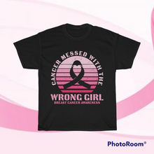 Load image into Gallery viewer, Wrong Girl Cancer Cotton Tee
