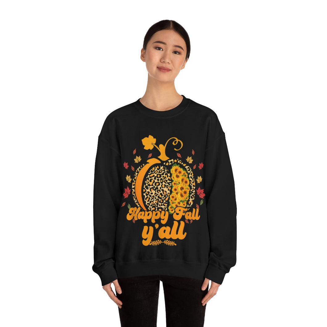 Happy Fall Y'all  Crewneck Sweatshirt