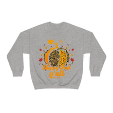 Load image into Gallery viewer, Happy Fall Y&#39;all  Crewneck Sweatshirt
