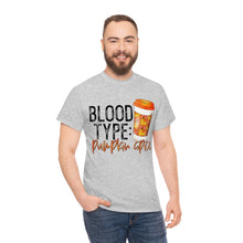 Load image into Gallery viewer, Blood Type Pumpkin Spice Fall Tee
