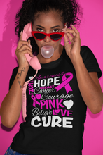 Load image into Gallery viewer, Inspirational Breast Cancer  Cotton Tee
